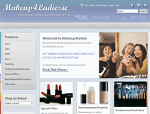 Tablet Screenshot of makeup4ladies.com